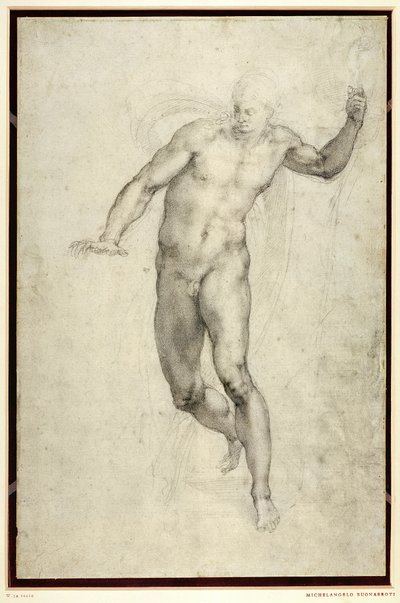 Studie voor Het Laatste Oordeel door Michelangelo Buonarroti